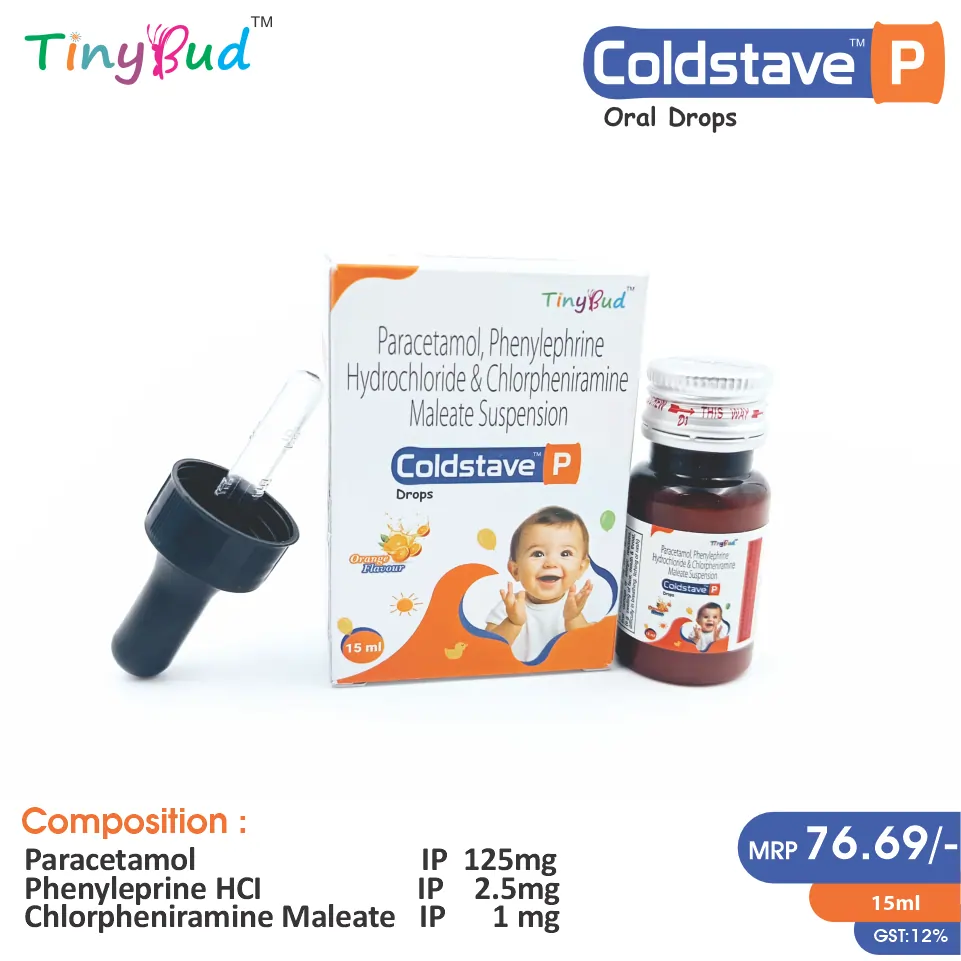 Chlorpheniramine Maleate 1mg + Paracetamol 125mg + Phenylephrine 2.5mg Drop at Best Price in PCD Pharma Franchise for Antihistamine & Allergies, Cold and Flu Relief.